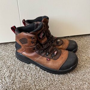 Red Wing CRV 6" Work Boots Mens 10 Brown Waterproof Safety Toe EH Made USA 2436
